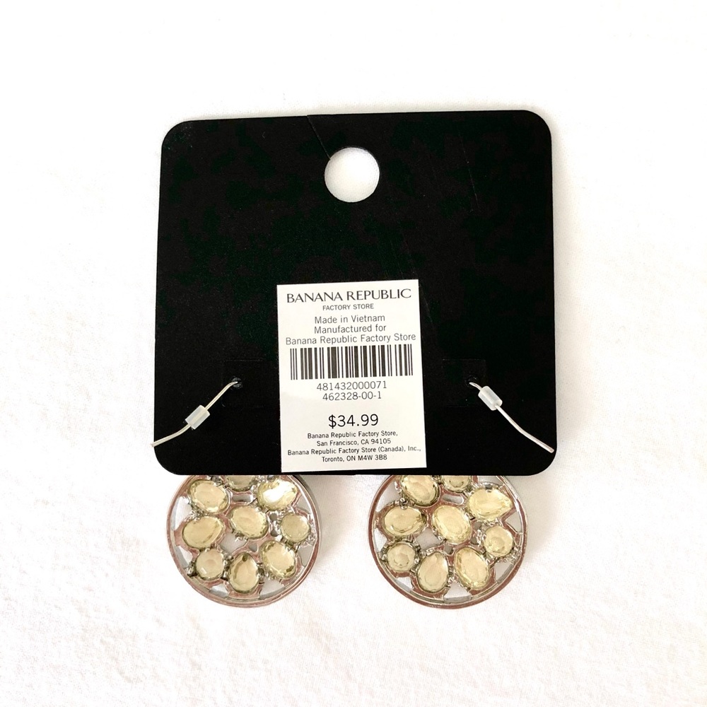 Banana Republic "Stone Filigree" earrings set - Picture 2 of 5